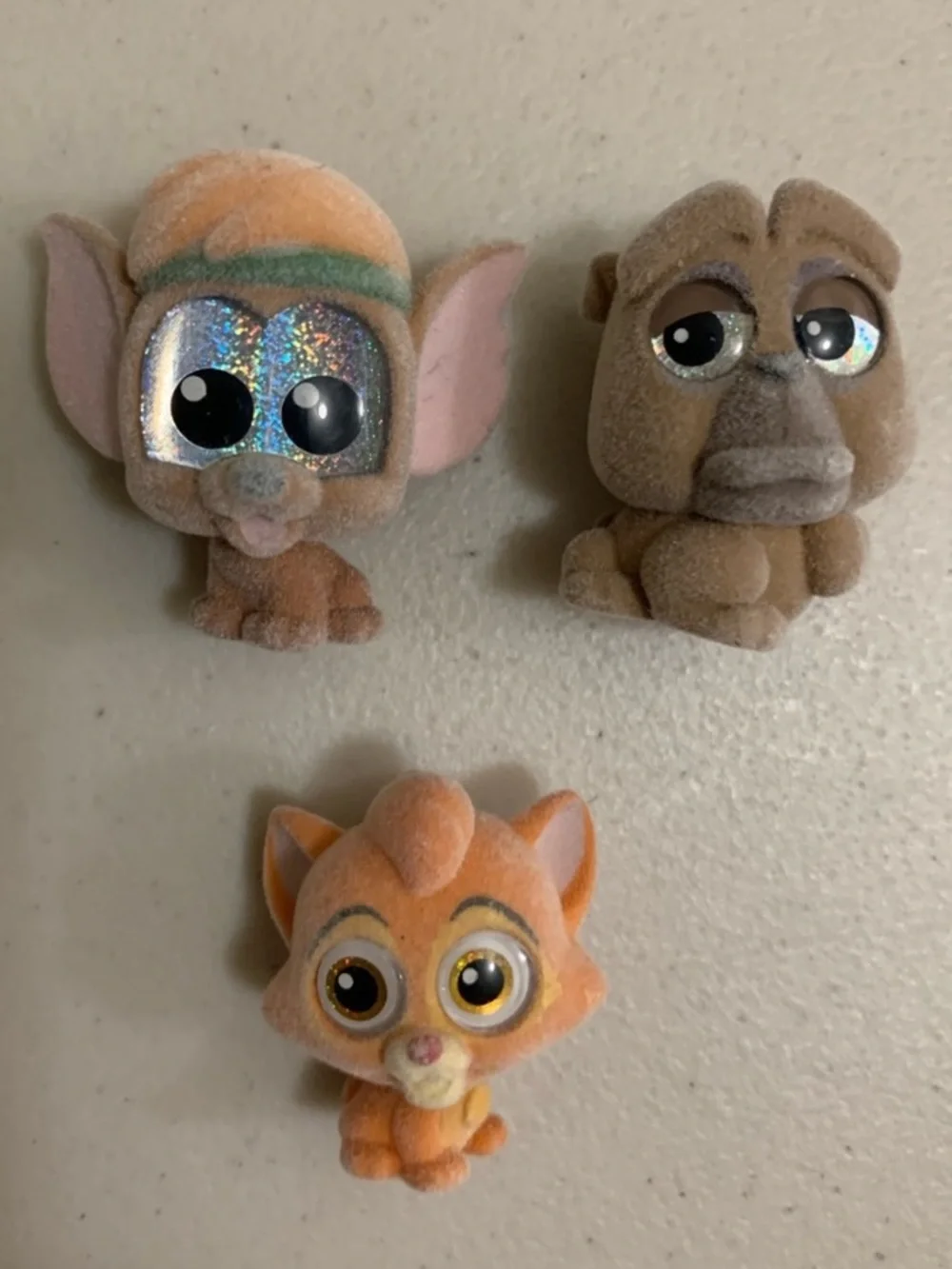 Disney Doorables Oliver & Company Mini Figure Lot-Flocked Tito,Frances Rare. V